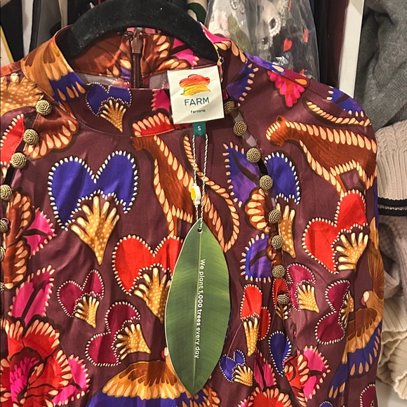 FARM Rio Multicolor Heart Print Dress - Picture 2 of 4